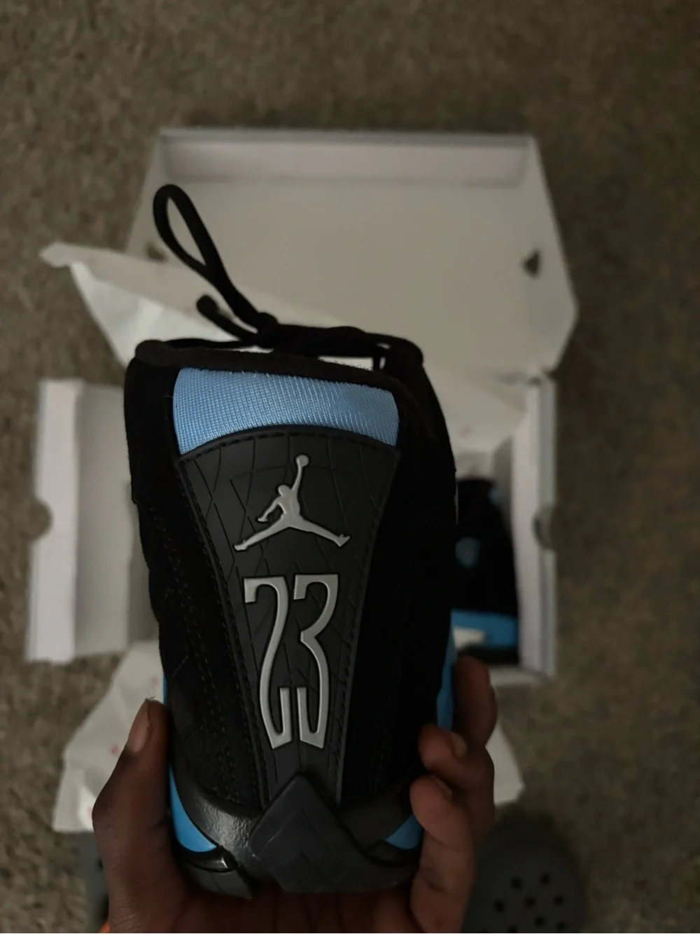 Unc Blue Jordan 14 NEW